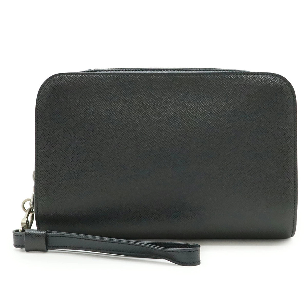 LOUIS VUITTON Taiga Baikal Shoulder Bag Handbag Ardoise Black